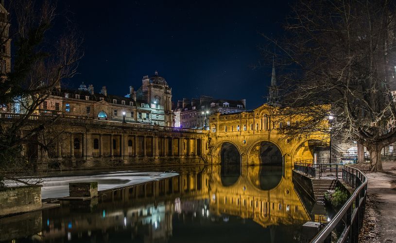 Father Christmas at Pulteney Bridge